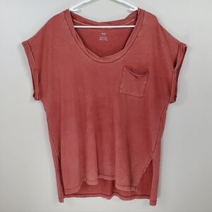 NWT American Eagle Aerie Size L Loose Oversized Slouchy Short Sleeve Tee Shirt